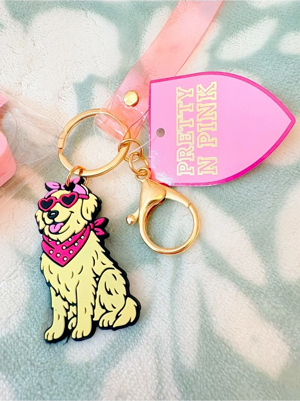 Pretty in Pink Watermelon Sanitizer & Lip Mask Set With Cute Dog Charm 🍉🐶